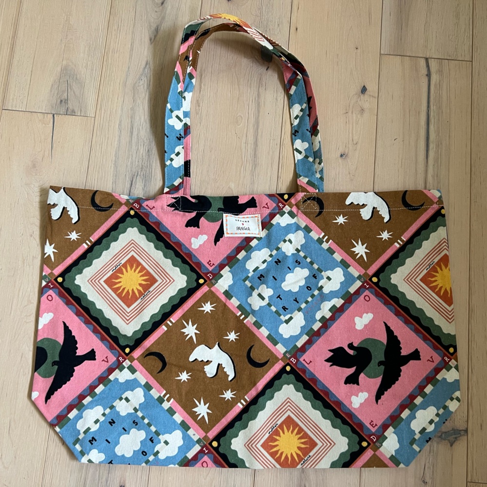 Sezane x Pangea tote bag (new, unused)